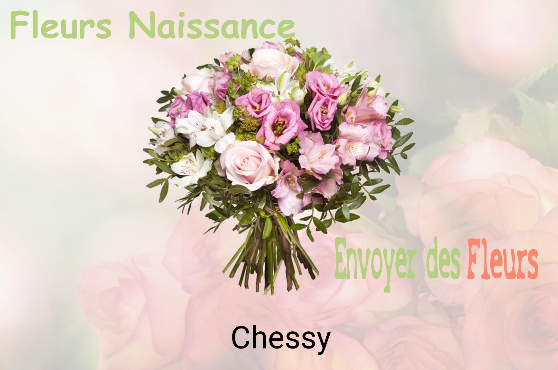Bouquet de fleurs de naissance livré à Chessy
